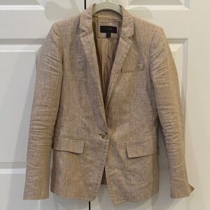 J. Crew oatmeal linen blazer